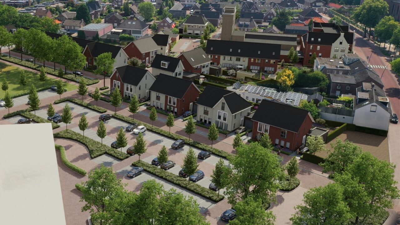 Deze laatste fase van het project biedt acht twee-onder-een-kapwoningen