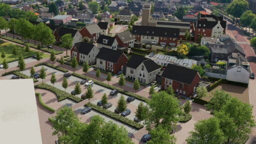 Deze laatste fase van het project biedt acht twee-onder-een-kapwoningen