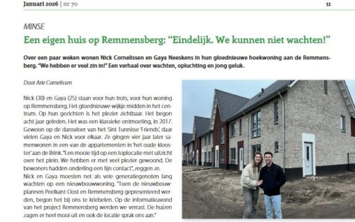 Interview Sint Tunnis met nieuwe bewoners project RemmensBerg